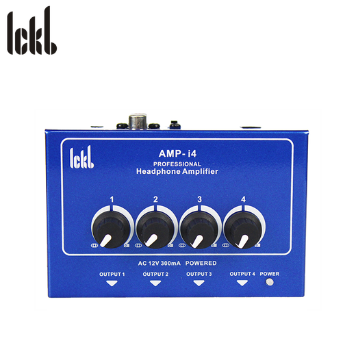 Ickb AMP-i4 headphone amplifier 4-way headphone splitter headphone sound volume amplifier headphone professional recording studio ear splitter AMP-i4 headphone amplifier-standard configuration