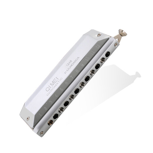Chimei Chrystone harmonica for adults and children beginners playing 12 holes/16 hole harmonica 12 holes C tune Silver