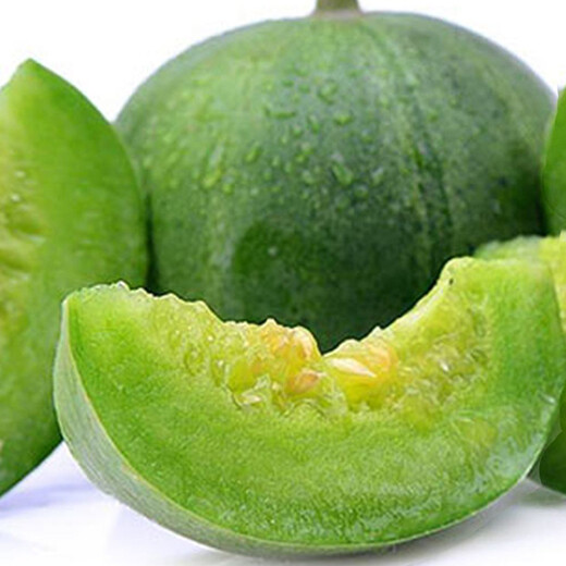 Shouhe Emerald Sweet Melon Seeds Thin Skin Green Skin Green Flesh Four Seasons Potted Shouguang Seeds Weifeng Green Moon Gem Melon Seeds 35 capsules