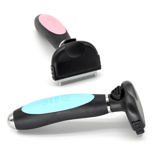 DELE Dog Comb Golden Retriever Teddy Douyin Trimming Comb Cat Hair Removal Comb Large Dog Hair Comb Dog Lice Grate Comb Cat Self-Cleaning Hair Removal Knife Color Random