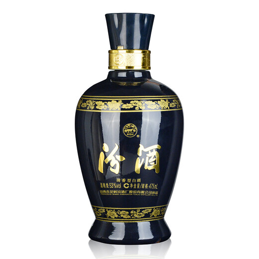 汾酒 蓝汾 清香型白酒 53度475ml 单瓶装 汾酒 （53度仿蓝瓷）