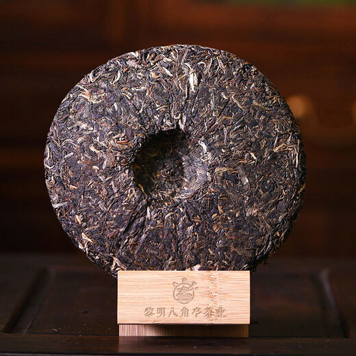 Bajiao Pavilion 2007 Tochter Tribut Kuchen brauner Berg Ancient Tree Qizi Cake Pu'er Rohes Teeblatt Morgen Tee Factory 357g