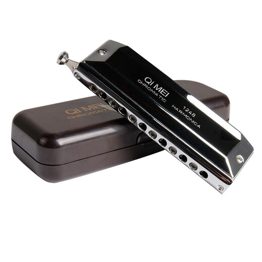 Chimei Chrystone harmonica for adults and children beginners playing 12 holes/16 hole harmonica 12 holes C tune Silver