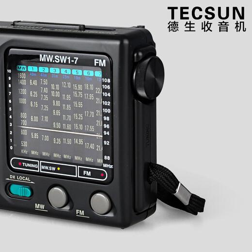 Tecsun R-909 ältere Vollband-Radiosendung Halbleiter tragbarer älterer Zeiger Mini-FM-Radiostandard + Tecsun DC-05A Netzteil