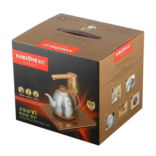 KAMJOVE fully automatic water filling electric kettle tea table kettle thermal insulation integrated water boiling tea set constant temperature electric tea stove V1 fully automatic rotating water filling