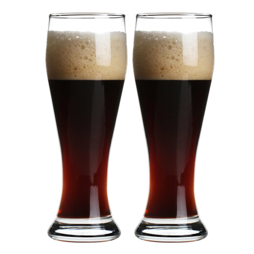 Pasha Paqi beer cup imported blown lead-free glass draft beer cup large capacity beverage cup 520ML two pack 42126