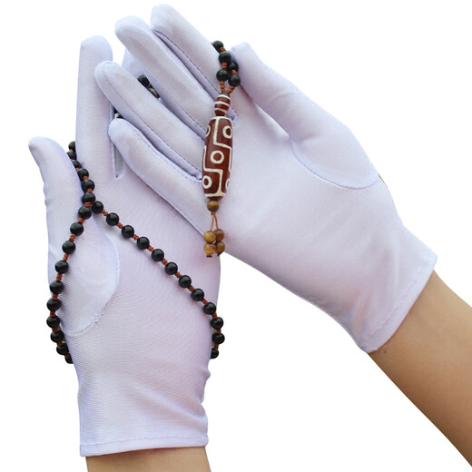 
Huichuang Etiquette Gloves for men and women thin spandex black and white high marble jewelry gold store salesperson gloves stretch gloves performance white gloves white one size 10 pairs