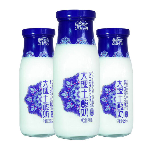LESSON Dali native yogurt room temperature original flavor/rose flavor 280g*8 bottles of Yunnan specialty yogurt original flavor 8 bottles