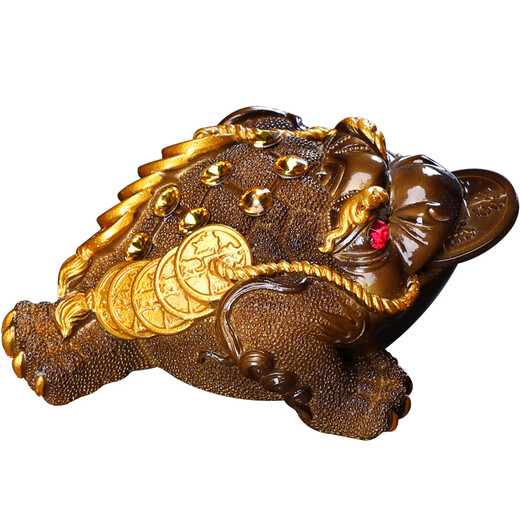 Xiangye Golden Toad Color Changing Tea Pet Ornament Pixiu Tea Kung Fu Tea Set Tea Ceremony Accessories Tea Table Tea Tray Tea Art Lucky Creativity Medium Color Changing Golden Toad