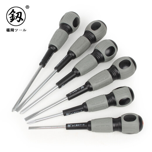 釰 福冈工具 螺丝刀电工用一字十字改锥螺丝批带磁性 6*150mm一字 FO-9740