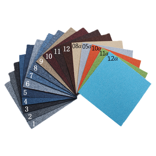J Tapis tapis Bureau de bureau carrés de tapis épissés de salon complet Salle Home Commercial Company PVC grande zone 902 Pack de 4 pièces gris foncé 50 * 50cm / pièce