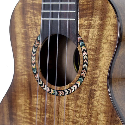 Bright Sun Full-Sun Single Board Ukulele Kleiner Gitarrenfinger spielen Einführende Ukulele-Ukulele-Anfänger Männer und Frauen 23-Zoll-Akazienholz Volleinfacher elektrischer Box Model