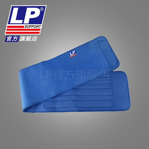 LP 711A 运动腰带健身篮球跑步登山男女束腹护腰带 背部保护 蓝色 均码