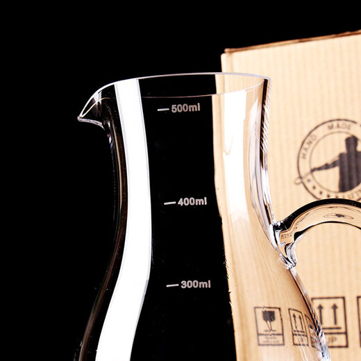 Yi Nian Fangyuan with scale white wine dispenser lead-free crystal glass red wine decanter foreign wine male cup divider wine jug wine dispenser gourd 500 ml