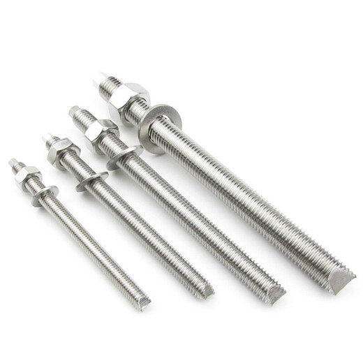 Jishuo 304 stainless steel chemical anchor bolt chemical expansion chemical bolt screw 304 M24*300 1 complete set