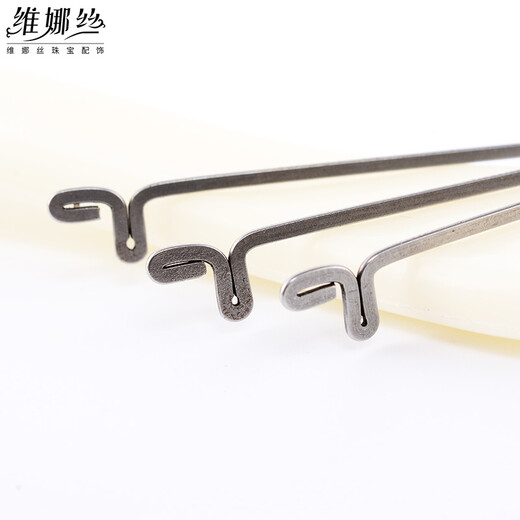 Vena silk three-way crochet beading hook knitting tool with tongue hidden thread repair hook needle flat knitting small hook three-way crochet/5 pieces