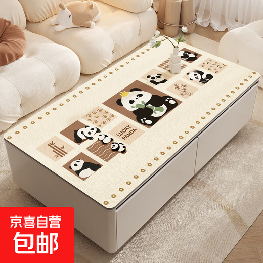 Hermosa nueva luz de escritorio de alta gama de lujo almohadilla de la almohadilla de la almohadilla de café de la almohadilla de café impermeable y a prueba de aceite Silicone-ZD12174 Panda Soft Puppet 80*150cm