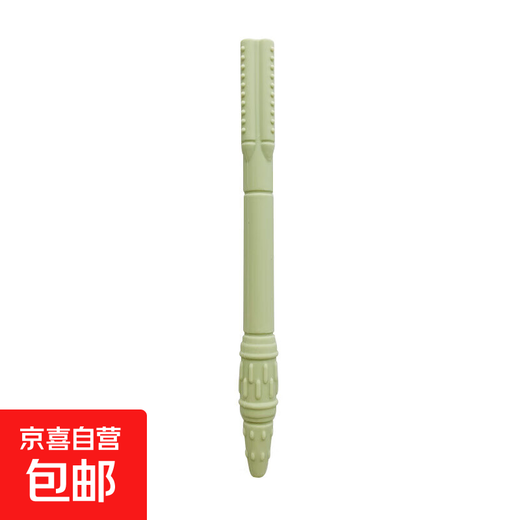 Rocket Silicone Teether Food Grade Hollow Tube Baby Oral Molar Stick Bite Glue Can Be Boiled Mung Bean Color 1 Pack