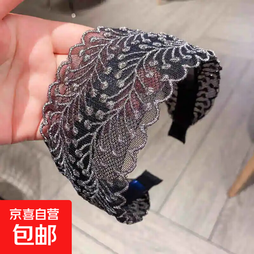 Hairbands for women to cover gray hair, Korean style wide-brimmed hairpins, temperament headbands, Internet celebrity style hairbands, hairpins, silver branches
