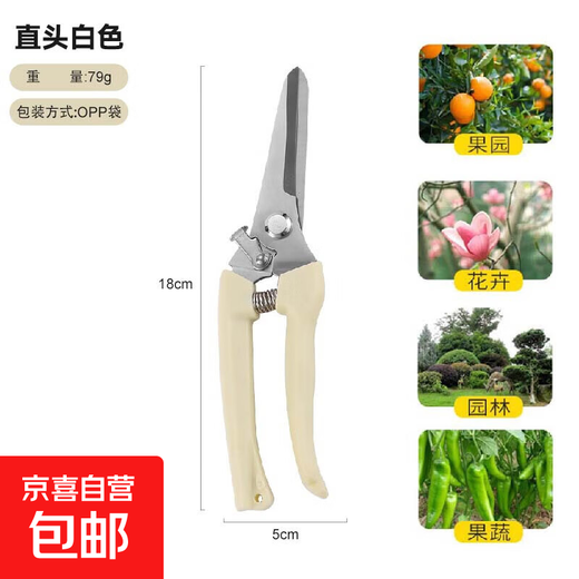 Stainless steel branch pruning shears for picking fruits and flowers, garden fruit trees, flower branches, grafting, gardening scissors tools, straight head fruit picking shears, long-term fruit picking without tired hands