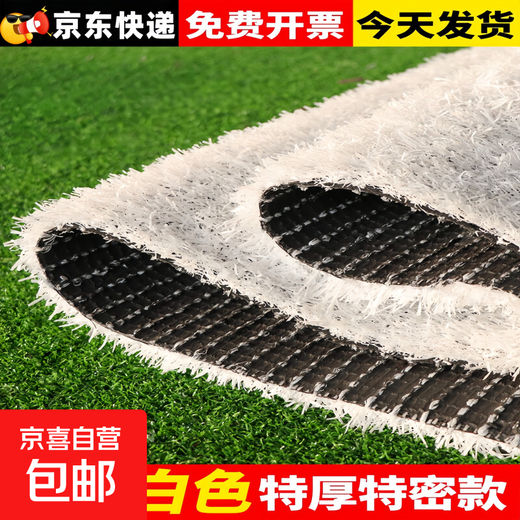 White artificial lawn carpet, ski resort landscaping decoration, outdoor football field paving, artificial plastic fake turf, 2.5 cm white, high-end special density, export quality, 2 meters wide*3 meters long