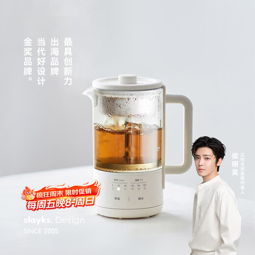 Olayks instant health pot mini tea boiler spray steam tea kettle multifunctional office constant temperature kettle 0.6L suitable for 1-2 people