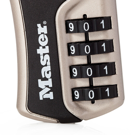 玛斯特（MasterLock）可调密码锁出国户外旅行箱包防盗挂锁TSA数字字母时尚外观4697 香槟色数字款
