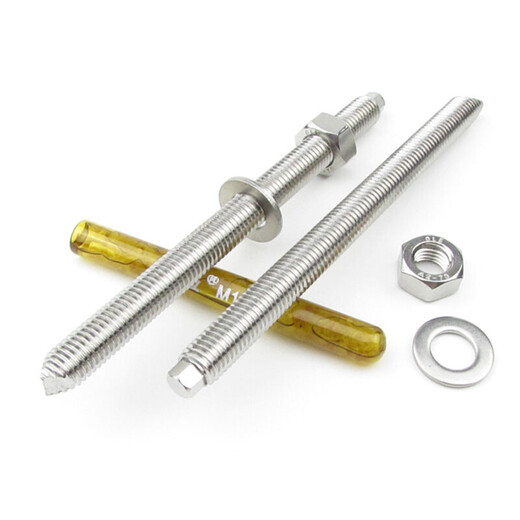 Jishuo 304 stainless steel chemical anchor bolt chemical expansion chemical bolt screw 304 M24*300 1 complete set