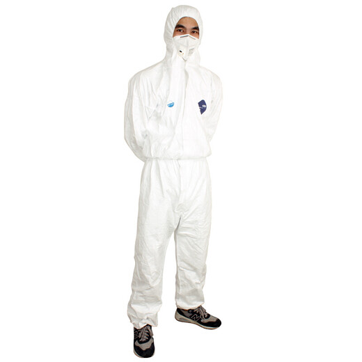 Dupont Tyvek Einteilige Schutzkleidung 1422A Industrial Atmungsfreie Laborstaub-staubfeste Teweiqiang Anti-Spray-Farbe Schutzkleidung 1422a Schutzkleidung XXL Code/1 Set