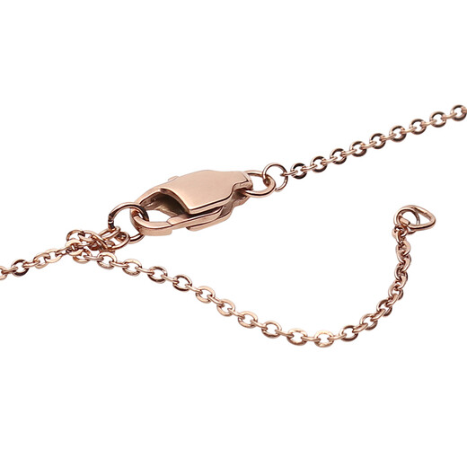 MICHAEL KORS MK Necklace Women's Rose Gold Metallic Rhinestone Heart Necklace MKJ3971791