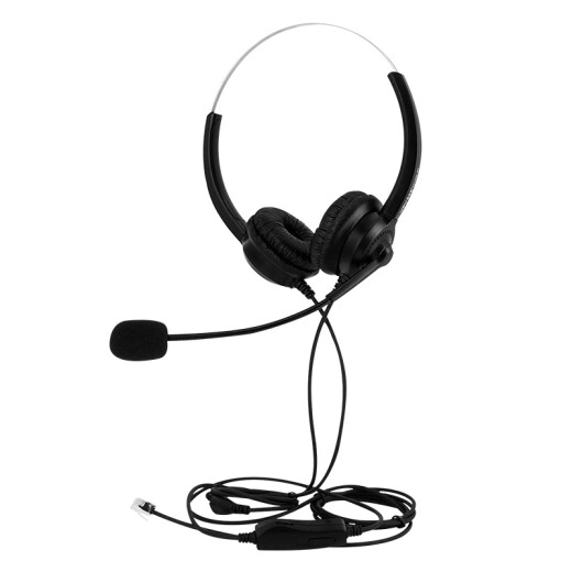 YEYY VE120D-MV headset call center headset customer service office headset binaural suitable for telephone fixed-line crystal headset line control headset