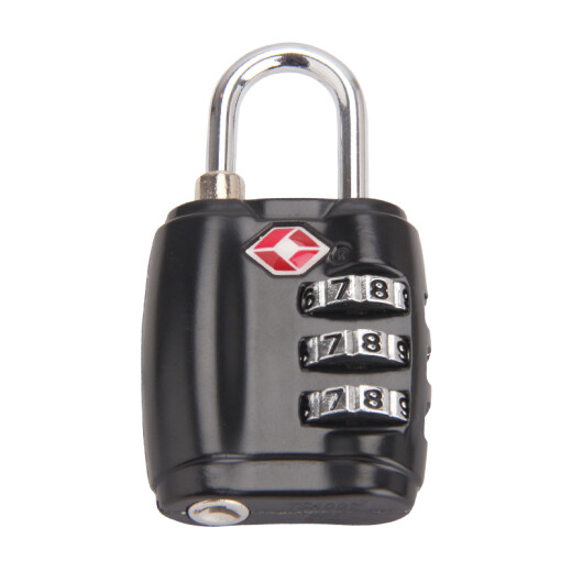 RESET password lock small TSA password padlock overseas European and American travel trolley luggage checked portable luggage cabinet lock black RST-203