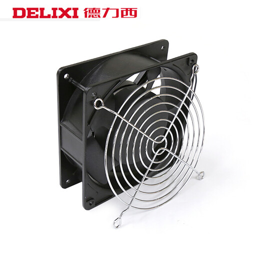 德力西电气（DELIXI ELECTRIC）轴流风机220v工业机柜散热风扇12038配电柜散热风机排风扇 110*110*25 220V含油