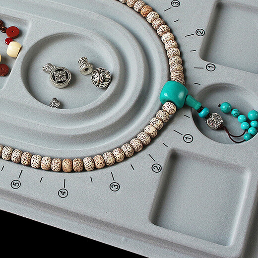 Caihe DIY hand-beaded beads size measuring plate jewelry design plate toy tools Buddha beads design plate large size