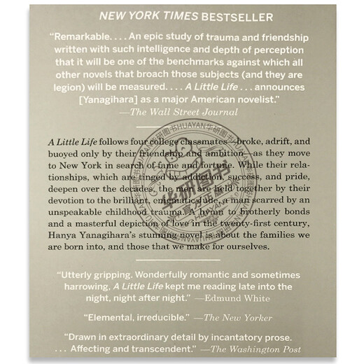 英文原版 小生活 A Little Life 渺小一生 进口文学小说