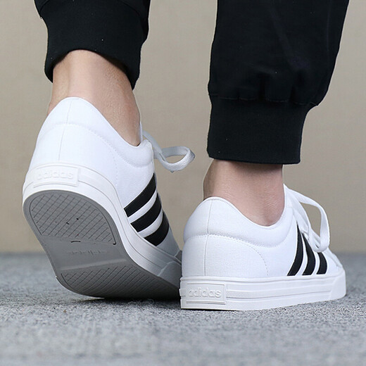 Adidas men's shoes new low top sneakers lightweight casual shoes AW3889 comfortable and non-slip 42.5 (265mm)