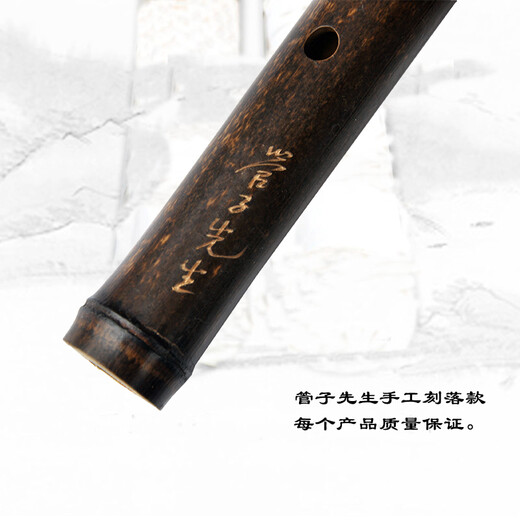 Mr. Guanzis professionelles lila Bambus feine kurze Flöte acht Lochflöte Mini Xiao Anfänger Musikinstrument mit acht Loch G -Einstellung Vorhand + Flötenrohr