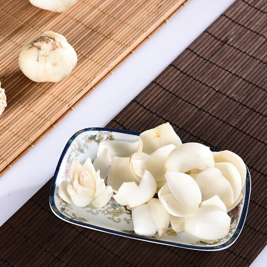 宝兰聚缘[航空]兰州鲜百合食用新鲜甜百合蔬菜土特产原产地真空大三头皇 13-16颗(+50g）发JD航空1050g