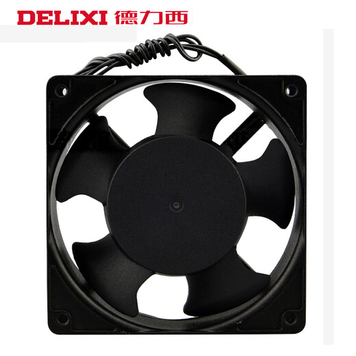 德力西电气（DELIXI ELECTRIC）轴流风机220v工业机柜散热风扇12038配电柜散热风机排风扇 110*110*25 220V含油