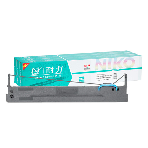 耐力色带适用得实110D-8 DS2100II 110A-8 得力DE690K 耐力DL690K 【色带架】3支装［内含芯 上机即用］［黑色］