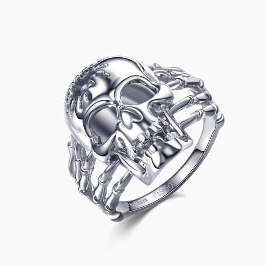 Pt.Charm platinum ring men's model pt950 platinum men's ring domineering skull personality creative versatile men's ring If it is not in stock, it can be customized. Take 16g as an example