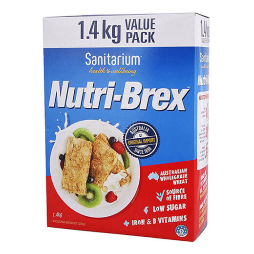 Australia imported Nutri-Brex excellent wheat ready-to-eat cereal (prepared cereal products) original Xin Kangli nutritious breakfast 1.4kg/box
