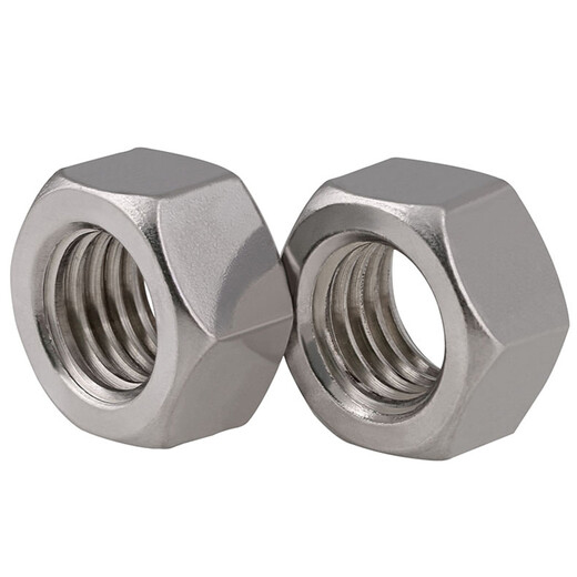 316/304 stainless steel hexagonal nut complete set hexagonal nut screw cap bolt screw nut DIN934 M6 50 pieces 304 coarse thread