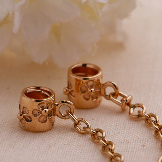 PANDORA 14K gold daisy safety chain 750312-04