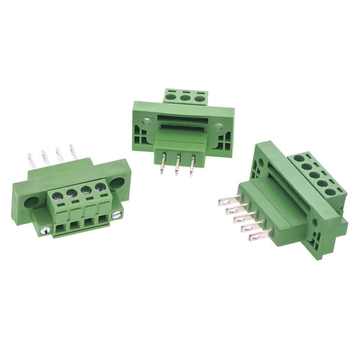 TaoTimeClub through-wall terminal block KF2EDGWB-5.08MM-3P with screw fixation 4P 1 set