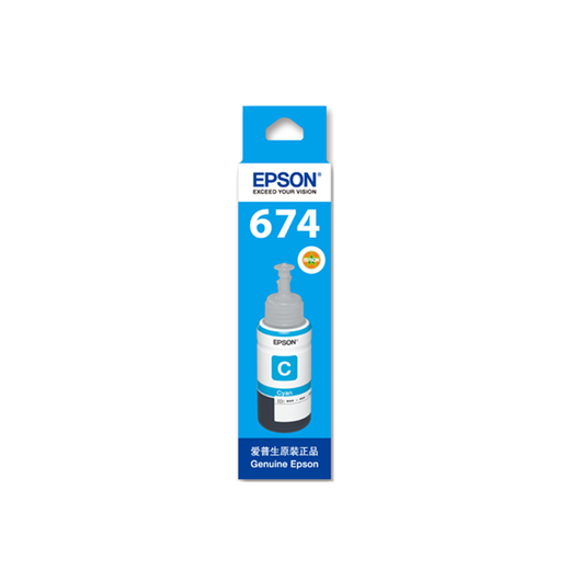 Canon Original 674 Druckertinte L801 L805 L810 L850 L1800 Sechsfarb 6-Farbton T6742 Cyan C -70ml