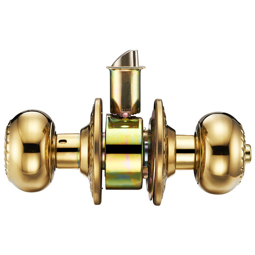 Stainless steel ball door lock universal wooden door old-fashioned toilet bedroom indoor keyless ball head mechanical lock stainless steel center distance 60/70mm 9214PB