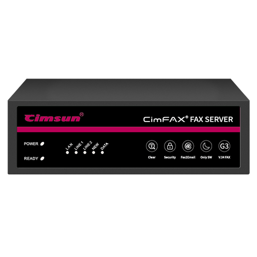 CimFAX fax server, enterprise-class network fax machine, high-speed 33.6K, multiple security guarantees for fax data, enhanced security version, Z5s 800 users, 128G storage