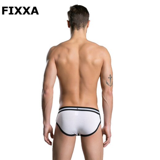 FIXXA Men's Underwear Men's Briefs Men's Mid-Low Waist Lenzing Modal/Ice Silk Breathable Large Size U-Protruding Men's Pants [3 Pack] Lenzing Modal 03 Combination XXXL (185/105)