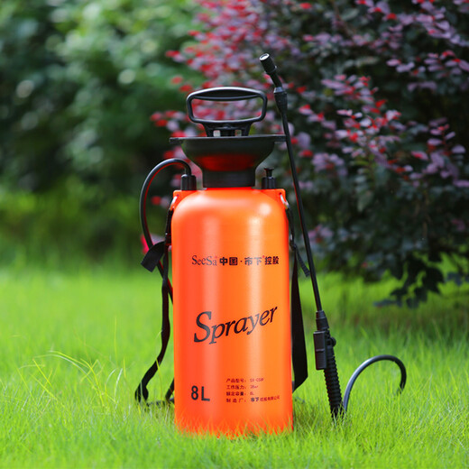 Shixia (seesa) Shixia brand watering kettle, gardening watering kettle, watering flower, pesticide sprayer, agricultural manual air pressure sprayer 8L with stainless steel pole